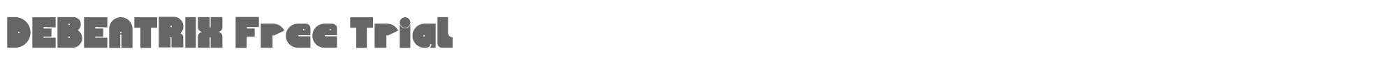 Sample characters Debeatrix Font